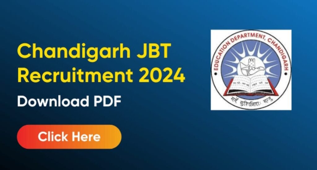 Chandigarh JBT Teacher Recruitment 2024 List of Candidates